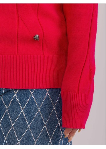 Fuchsiovo ružový pulóver