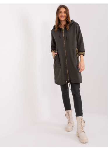 Tmavosivá dlhá mikina