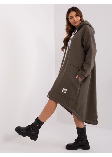 Khaki zelená dlhá mikina