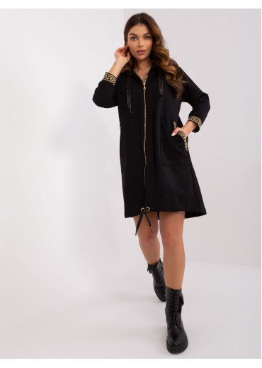 Čierna dlhá mikina