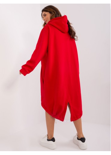 Červená dlhá mikina