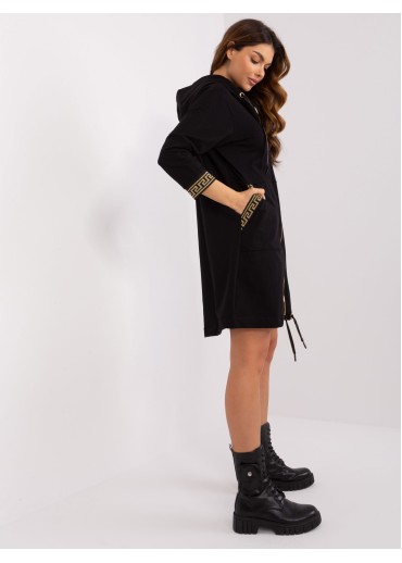 Čierna dlhá mikina