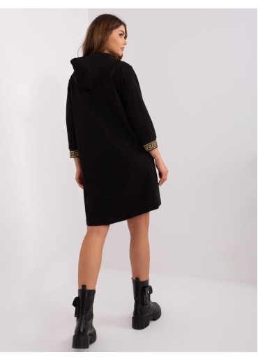 Čierna dlhá mikina