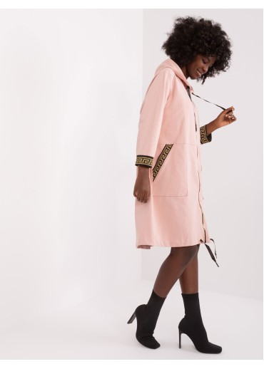 Púdrovo ružová dlhá mikina