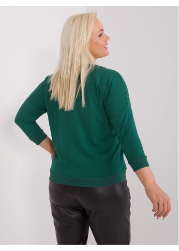 Tmavozelené tričko s potlačou