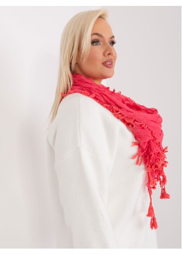 Koralovo ružová šatka