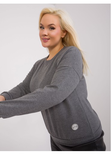 Tmavosivé tričko s dlhým rukávom