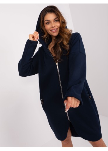 Modrá predĺžená mikina