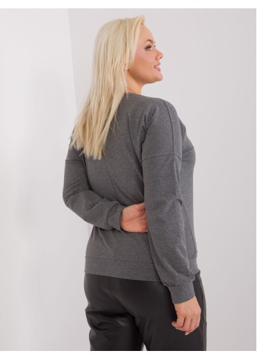 Tmavosivé tričko s dlhým rukávom