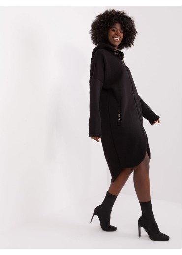 Čierna predĺžená mikina