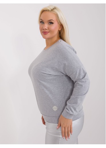 Sivé tričko s dlhým rukávom