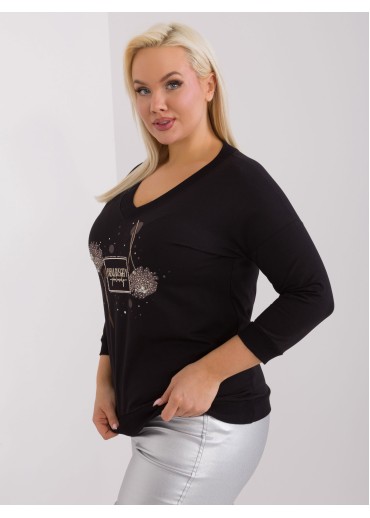 Čierne tričko s potlačou