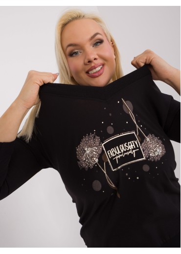 Čierne tričko s potlačou