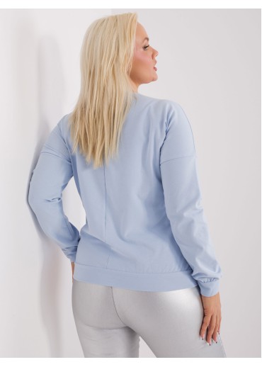 Svetlomodré tričko s dlhým rukávom