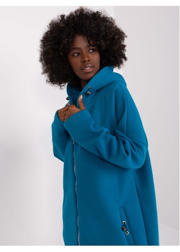 Zelená predĺžená mikina