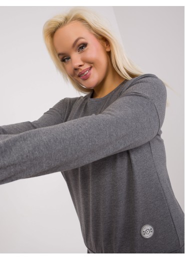 Tmavosivé tričko s dlhým rukávom