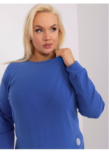 Modré tričko s dlhým rukávom