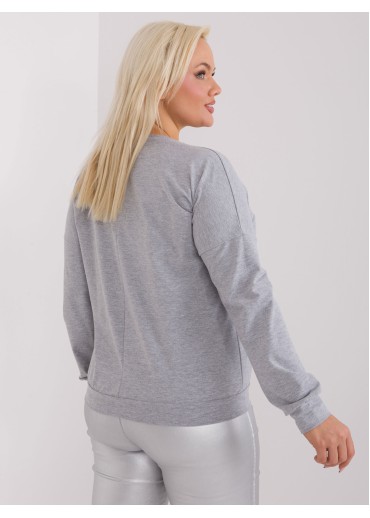 Sivé tričko s dlhým rukávom