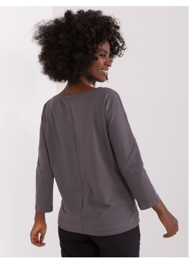 Grafitovo sivé tričko