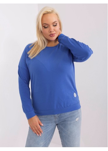 Modré tričko s dlhým rukávom