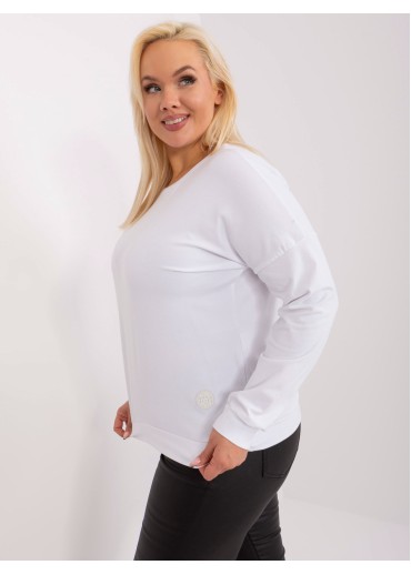 Biele tričko s dlhým rukávom