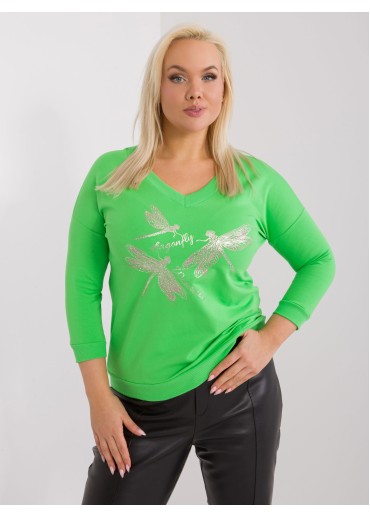 Limetkovo zelené tričko vážka