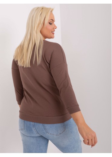 Hnedé tričko s potlačou