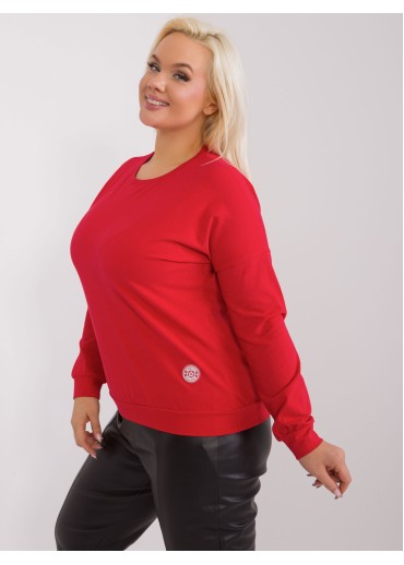 Červené tričko s dlhým rukávom