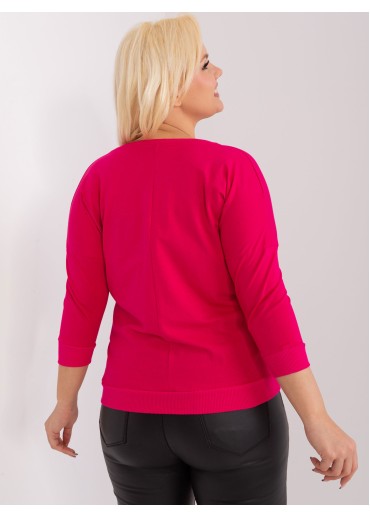 Fuchsiovo ružové tričko s potlačou