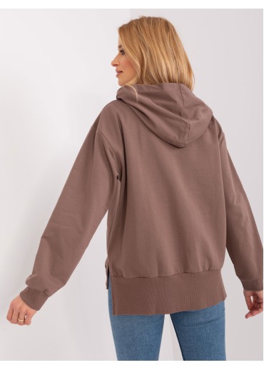 Hnedá mikina s kapucňou