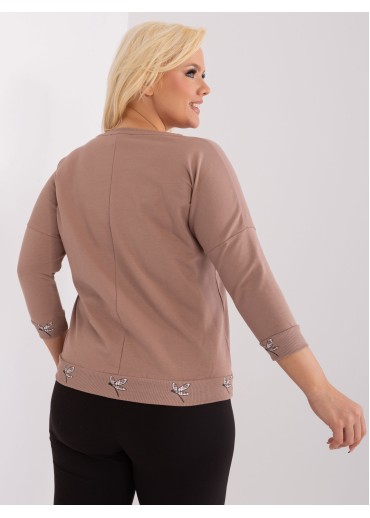 Kapučínovo hnedé tričko