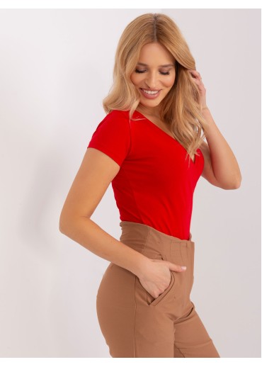Červené zavinovacie tričko