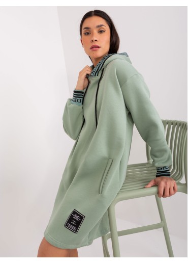 Svetlozelená mikinová tunika