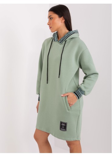 Svetlozelená mikinová tunika