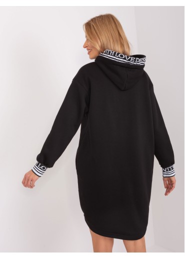 Čierna mikinová tunika