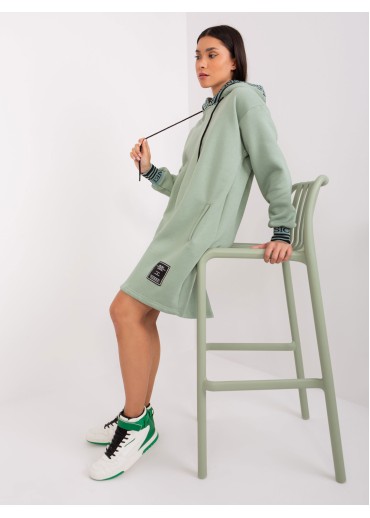 Svetlozelená mikinová tunika