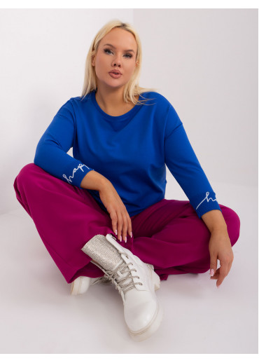 Kobaltovo modrá mikina