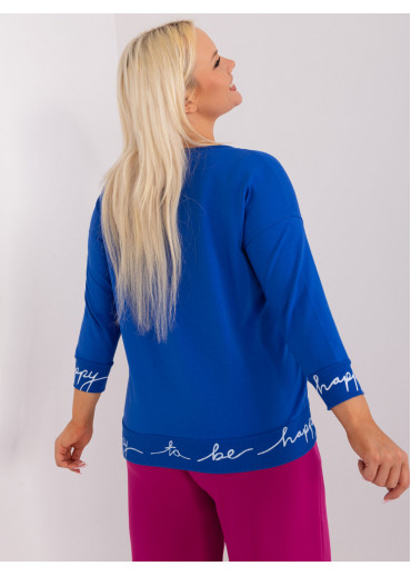 Kobaltovo modrá mikina