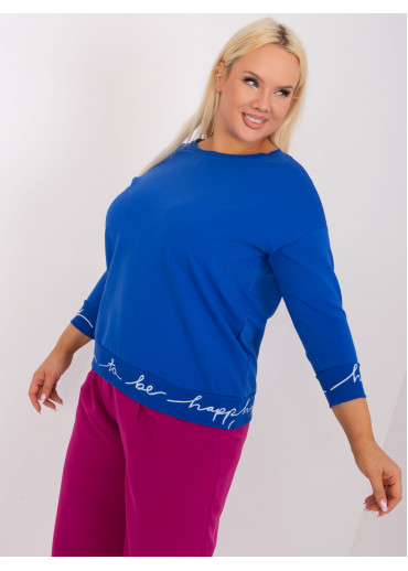 Kobaltovo modrá mikina