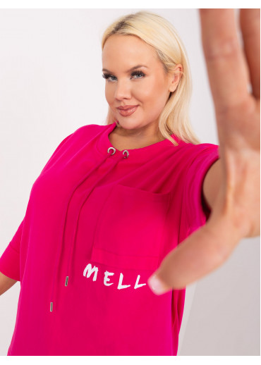 Fuchsiovo ružové tričko