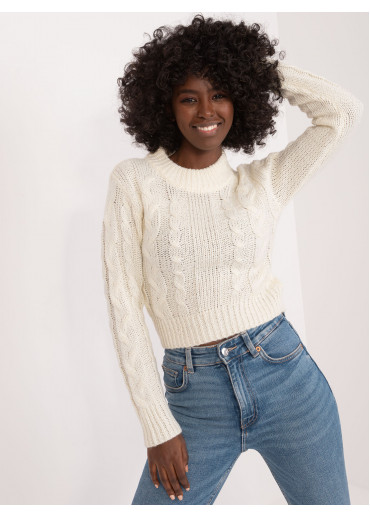 Smotanovo biely pulóver