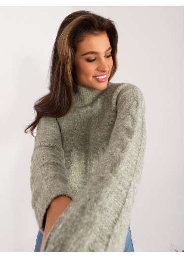 Svetlozelený pulóver