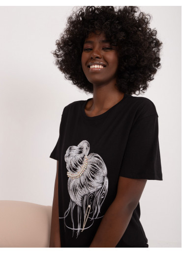 Čierne tričko s potlačou