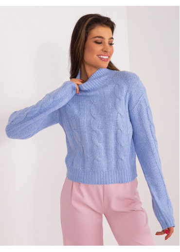 Svetlomodrý pulóver