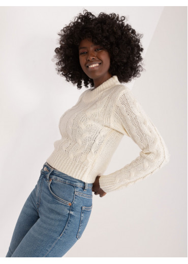 Smotanovo biely pulóver