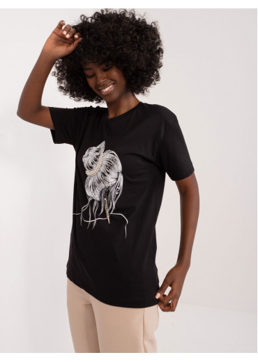 Čierne tričko s potlačou