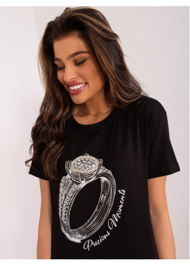 Čierne tričko s potlačou