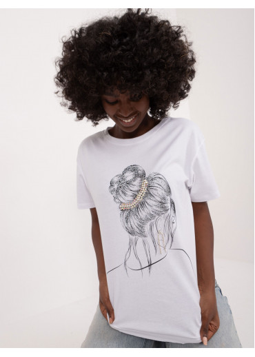 Biele tričko s potlačou