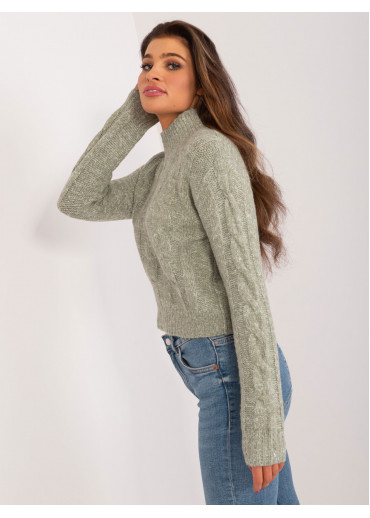 Svetlozelený pulóver