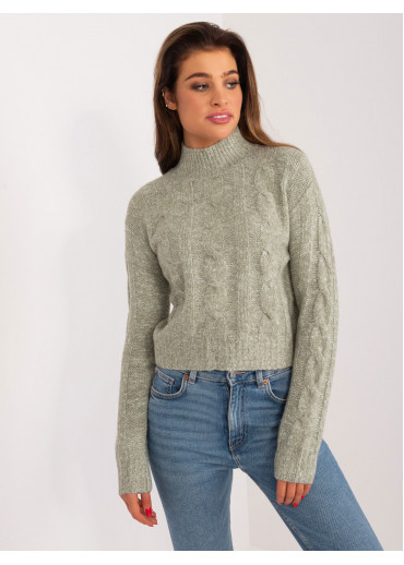 Svetlozelený pulóver